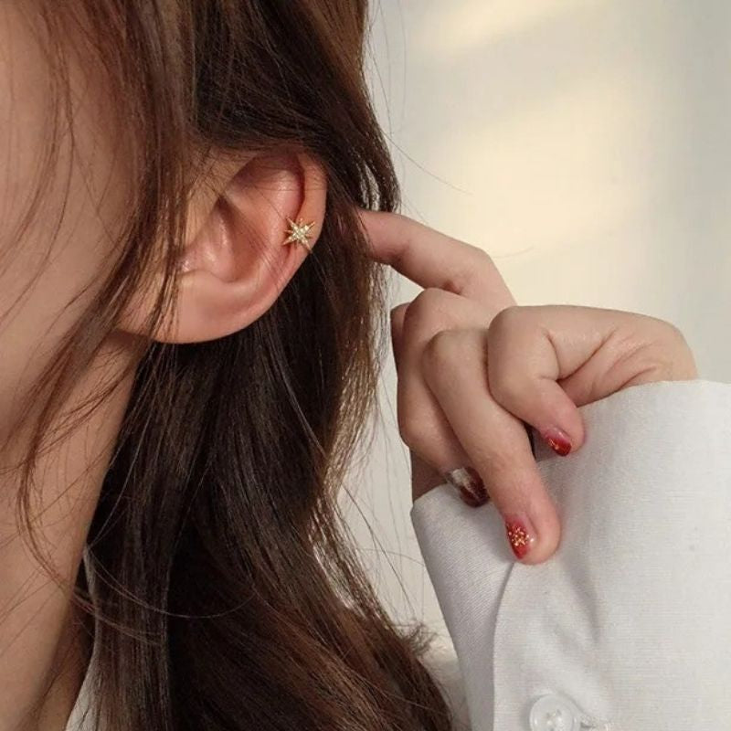 Lot 2 Ear Cuff Étoile Et Anneau
