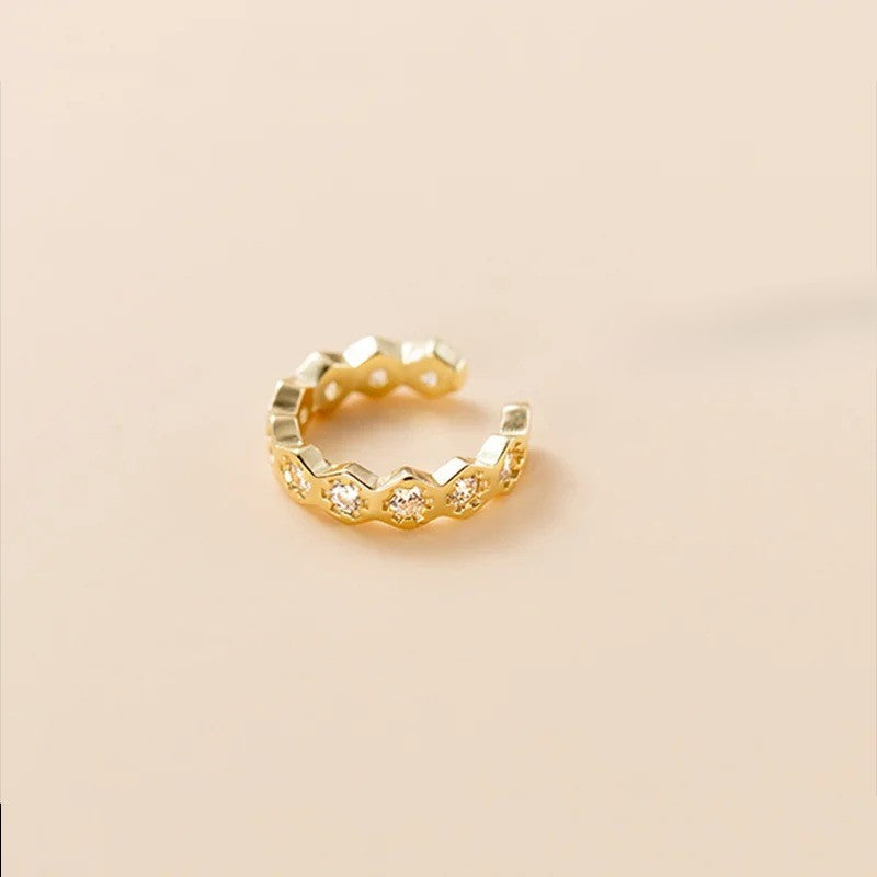 Lot 2 Earcuff Géométrique Doré - Argent