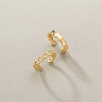 Lot 2 Earcuff Géométrique Doré - Argent
