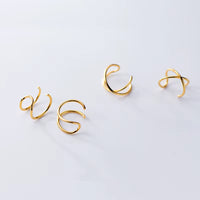 Lot 2 Earcuff Minimaliste - Argent