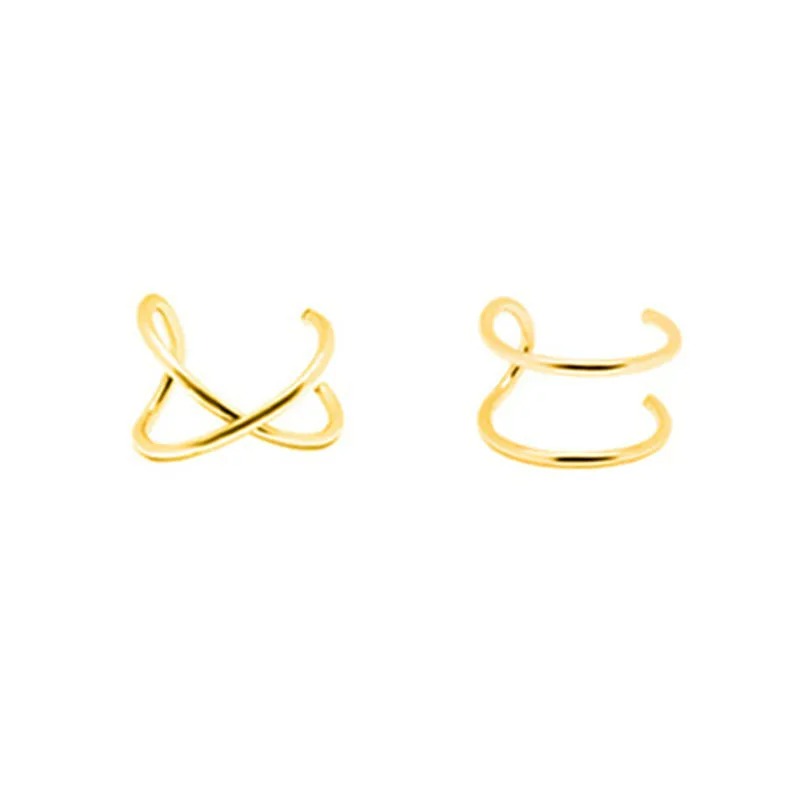 Lot 2 Earcuff Minimaliste - Argent