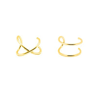 Lot 2 Earcuff Minimaliste - Argent