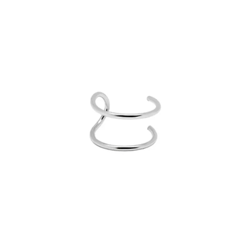 Lot 2 Earcuff Minimaliste - Argent