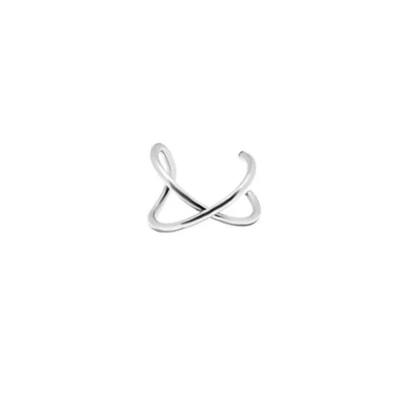 Lot 2 Earcuff Minimaliste - Argent