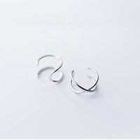 Lot 2 Earcuff Minimaliste - Argent