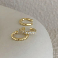 Lot 3 Earcuff Tendance Argentés Ou Dorés