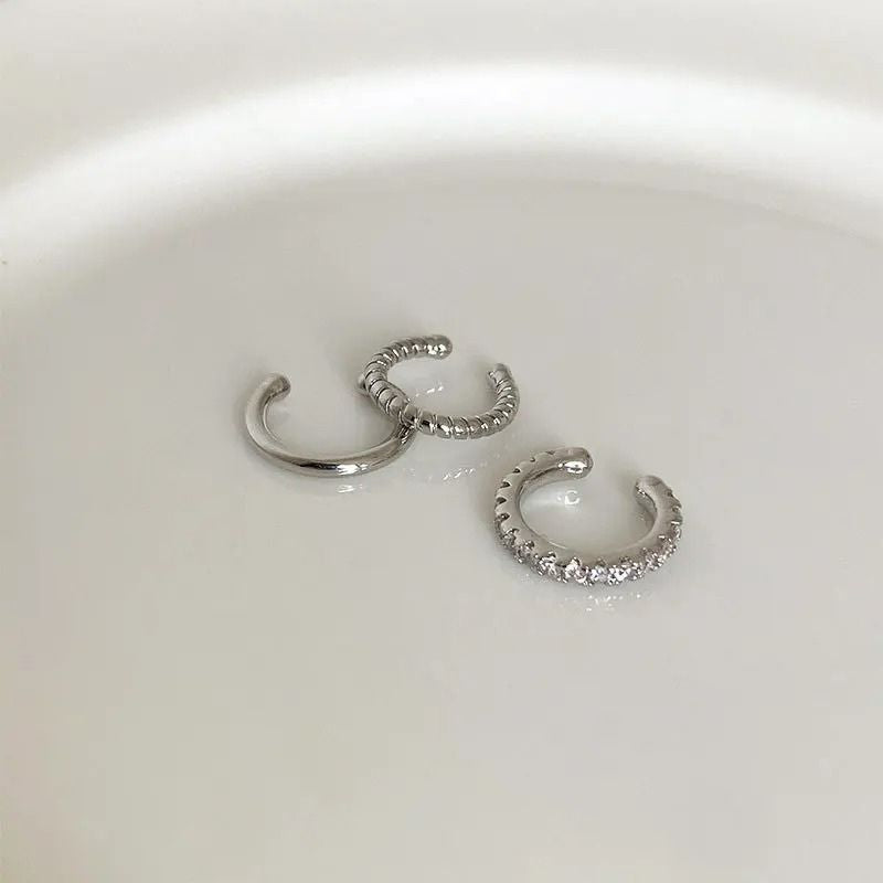 Lot 3 Earcuff Tendance Argentés Ou Dorés