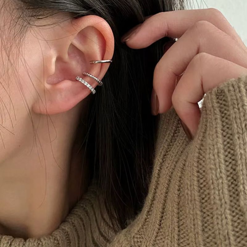 Lot 3 Earcuff Tendance Argentés Ou Dorés