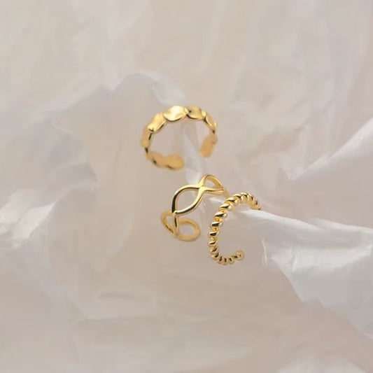 Lot 3 Earcuff Tendance Argentés Ou Dorés - Argent