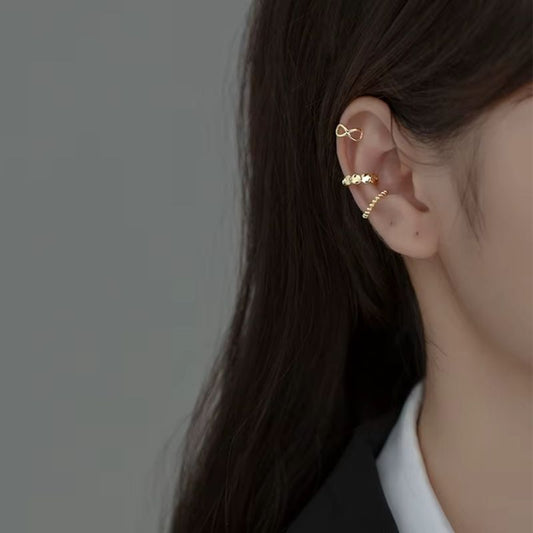 Lot 3 Earcuff Tendance Argentés Ou Dorés - Argent