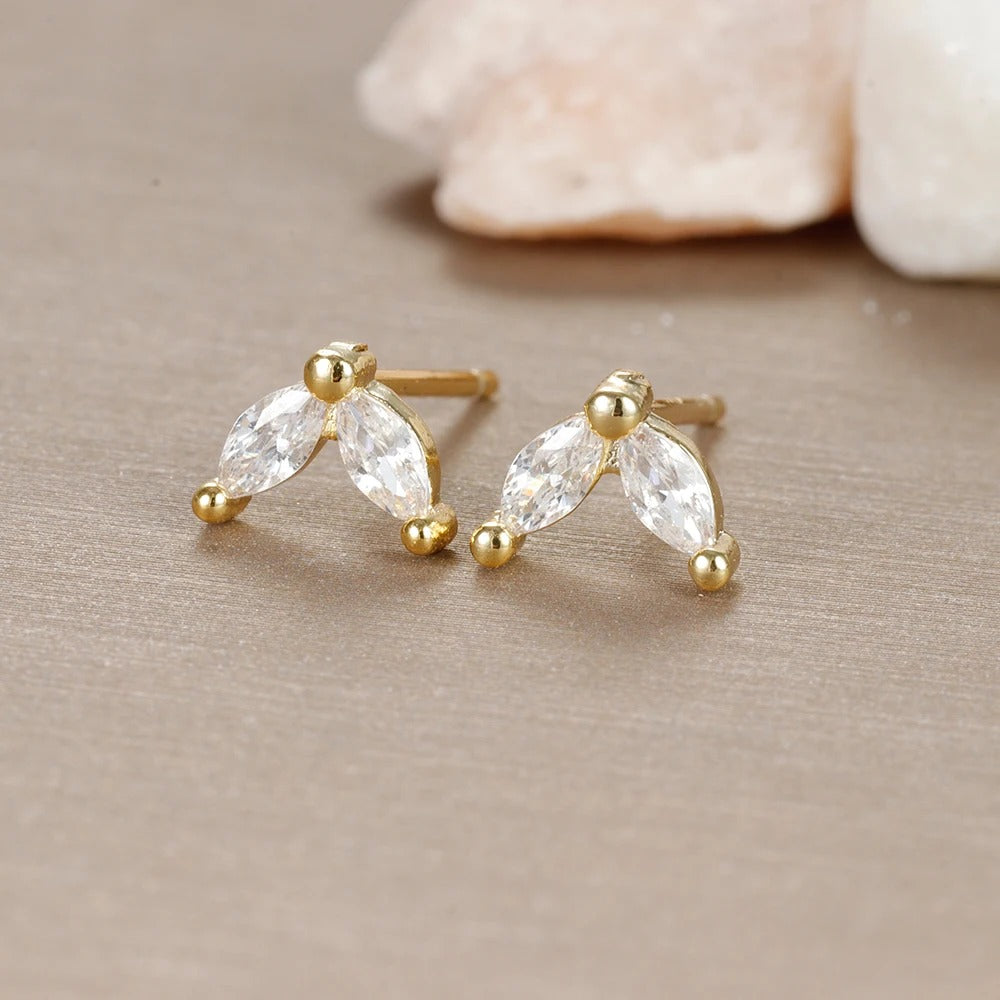Lot 3 Paires Boucles D'oreilles Dorées