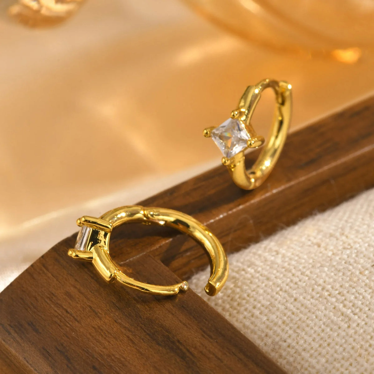 Lot 3 Paires Boucles D'oreilles Dorées