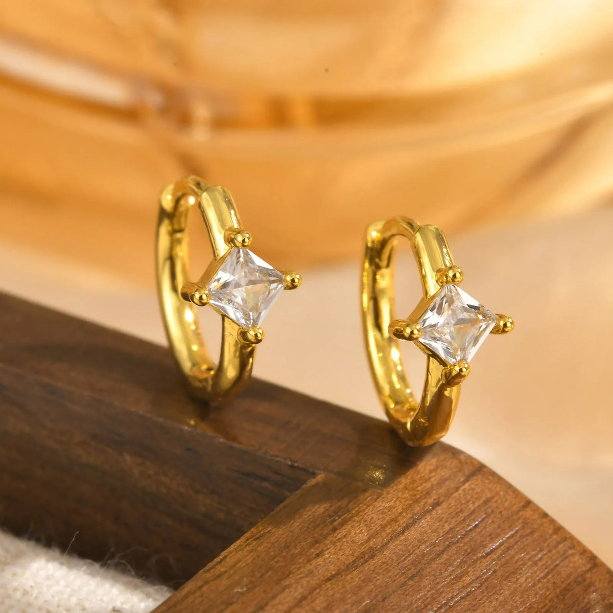 Lot 3 Paires Boucles D'oreilles Dorées