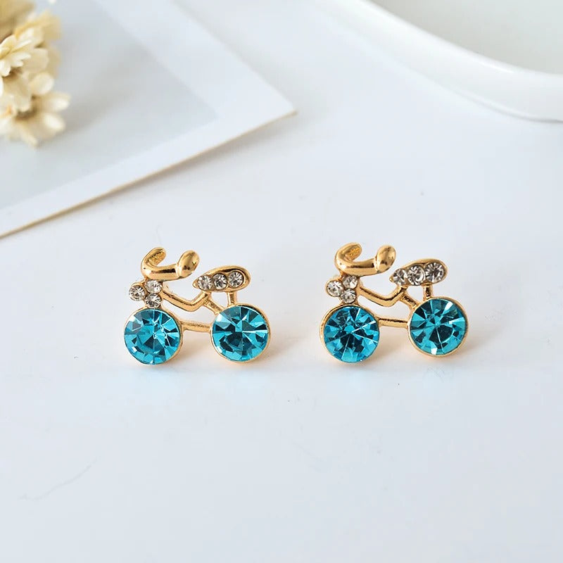 Petite Boucle d'Oreille Bicyclette