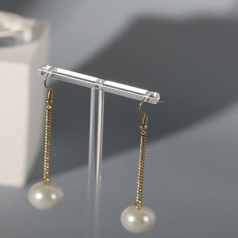 Porte Boucle D'oreille en Acrylique Transparent en Forme de T Image