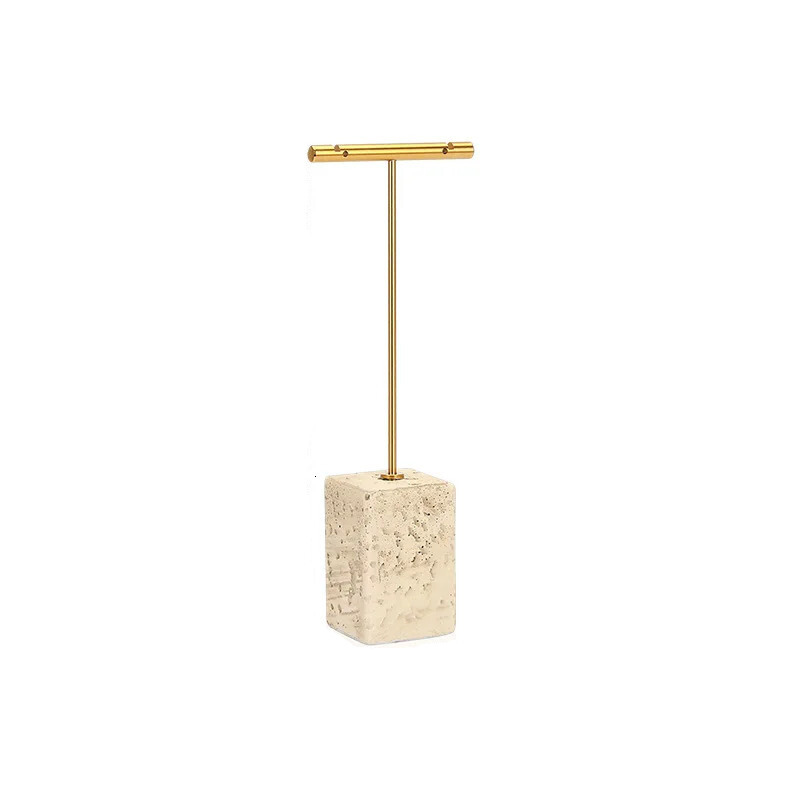 Porte Boucle D'oreille en Plâtre Jaune Image