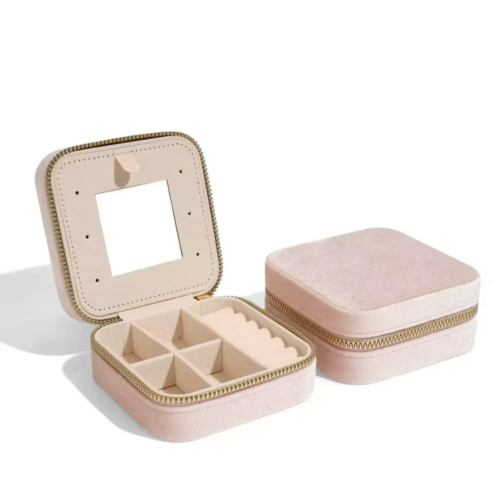 Rangement Boucle D'oreille Coffret Velours De Voyage