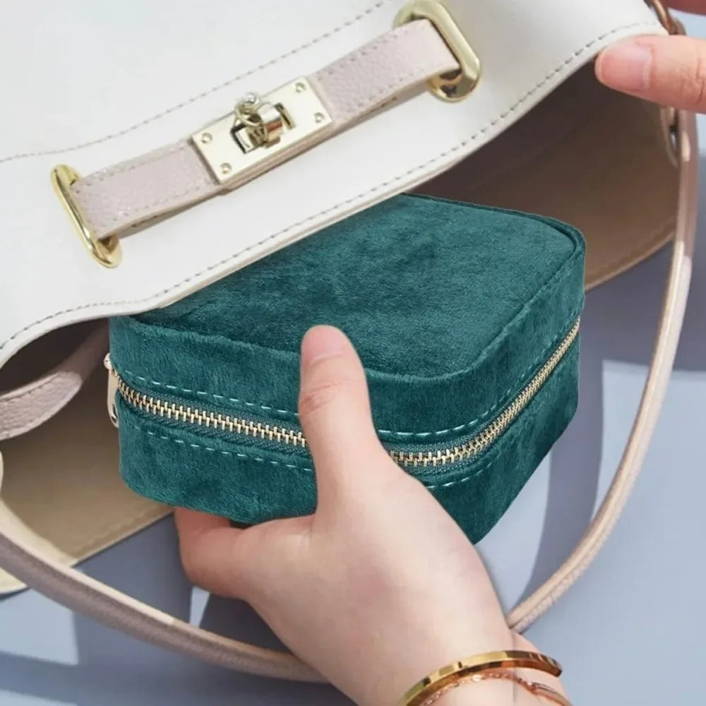 Rangement Boucle D'oreille Coffret Velours De Voyage