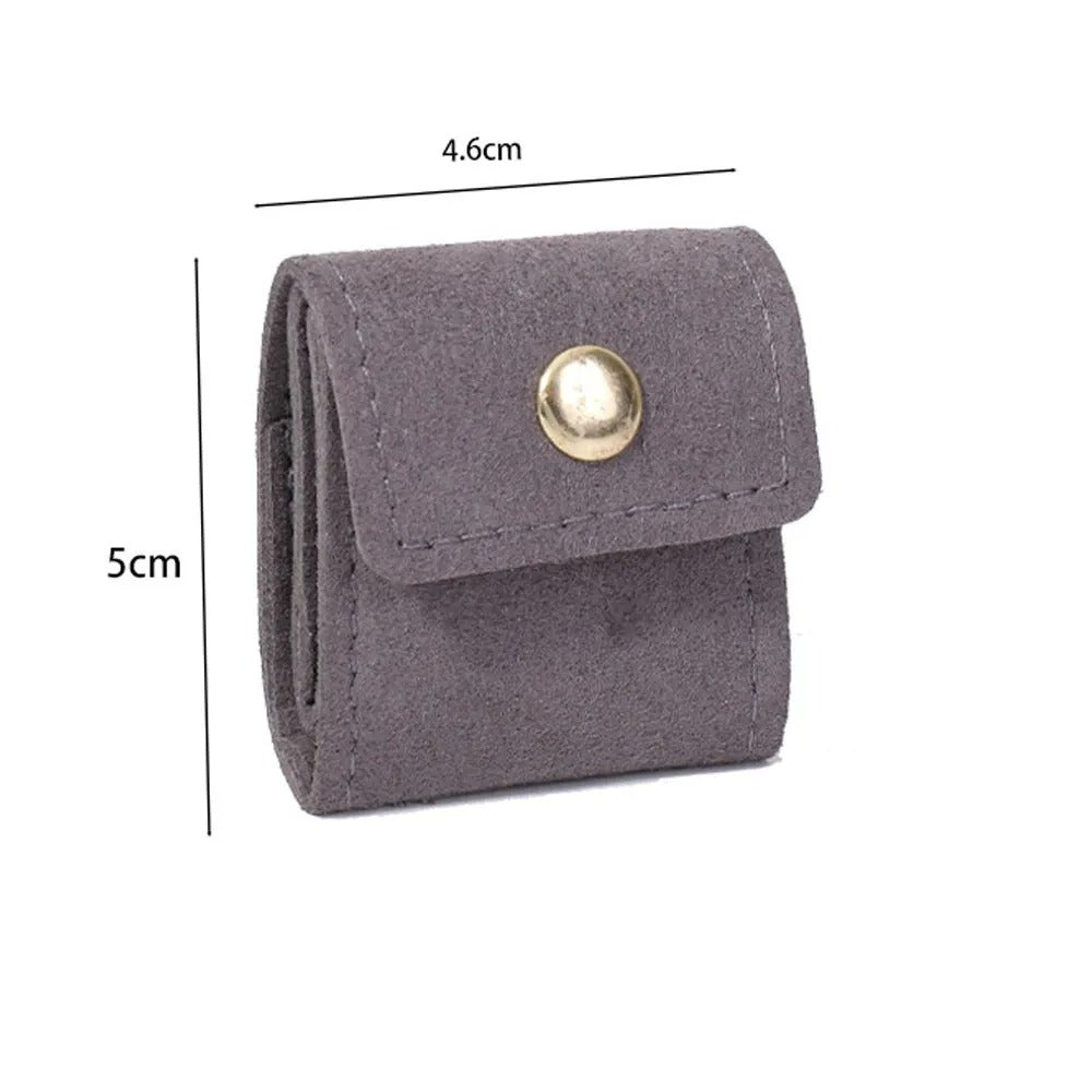 Rangement Boucle D'oreille Mini Pochette Bouton Pression