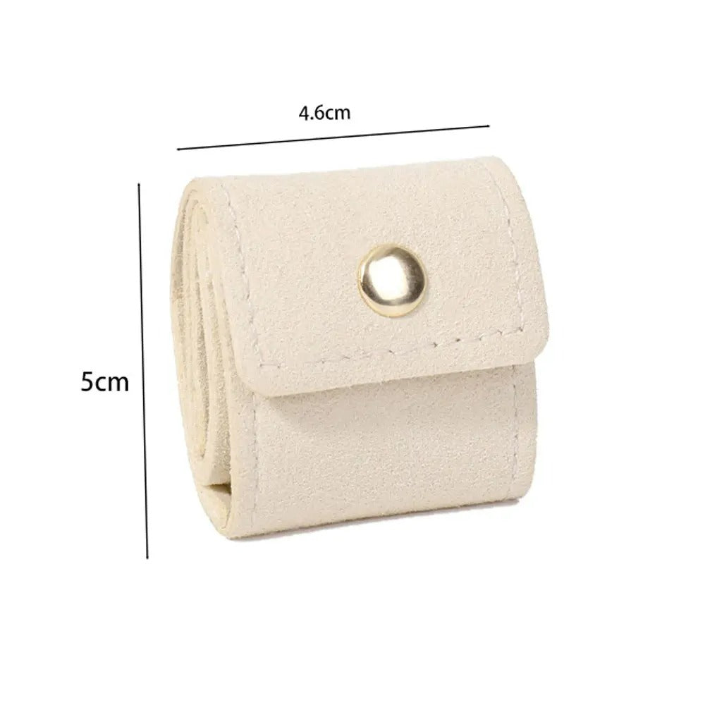 Rangement Boucle D'oreille Mini Pochette Bouton Pression