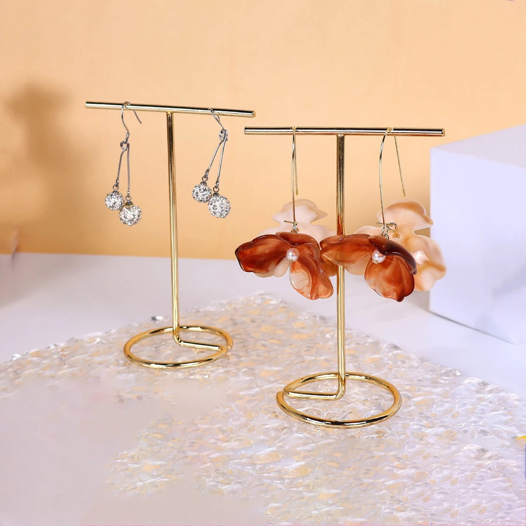 Rangement Boucle D'oreille Présentoir T Doré - Acier Inoxydable