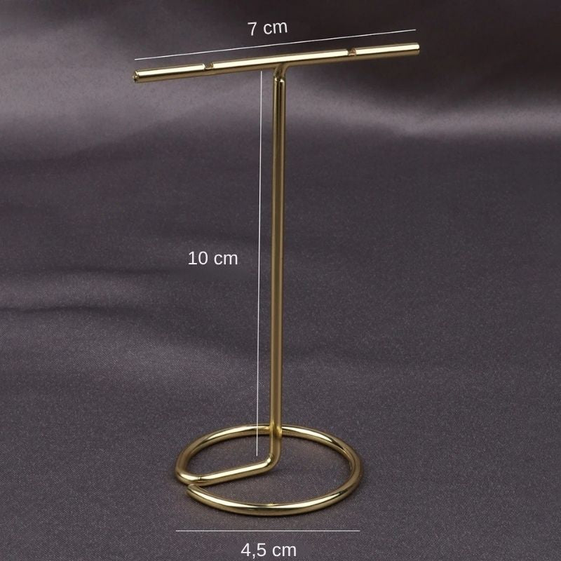 Rangement Boucle D'oreille Présentoir T Doré - Acier Inoxydable