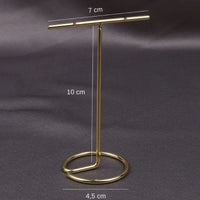 Rangement Boucle D'oreille Présentoir T Doré - Acier Inoxydable