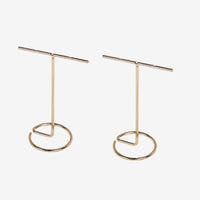 Rangement Boucle D'oreille Présentoir T Doré - Acier Inoxydable
