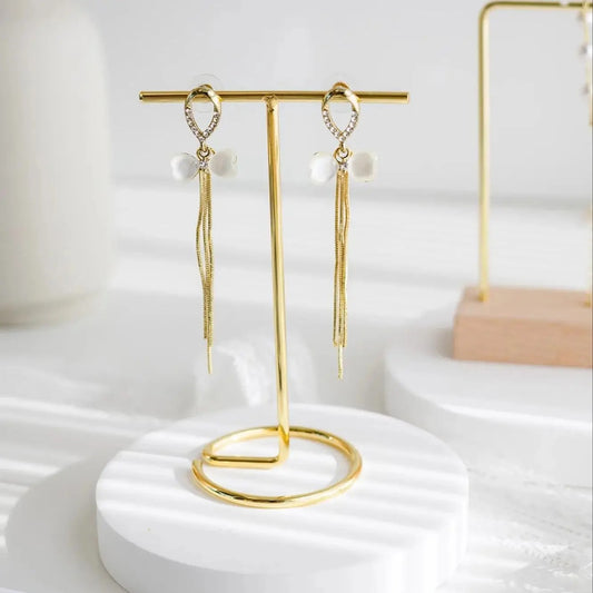 Rangement Boucle D'oreille Présentoir T Doré - Acier Inoxydable